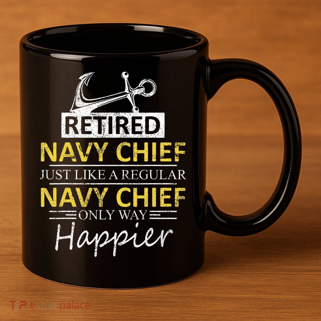Retired Navy Chief 11oz C Handle Ceramic Mug