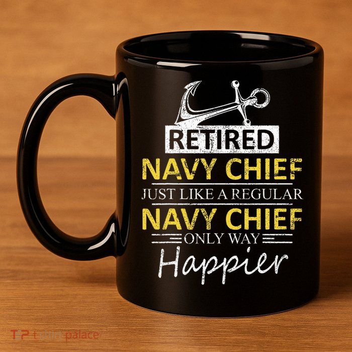 Retired Navy Chief 11oz C Handle Ceramic Mug