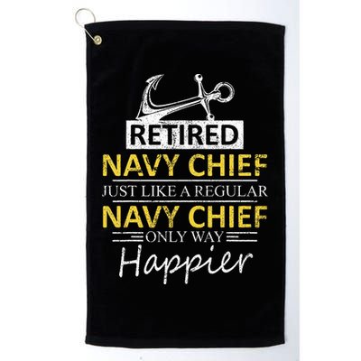 Retired Navy Chief Golf Towel
