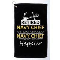 Retired Navy Chief Golf Towel