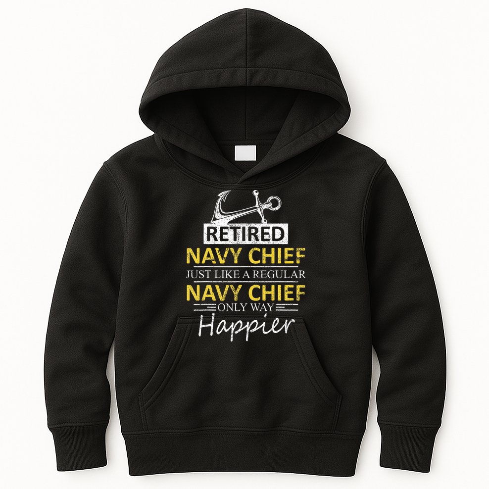 Retired Navy Chief Kids Hoodie