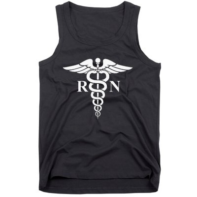 Rn Nurse Caduceus Medical Symbol Nursing Logo Gifts Tank Top