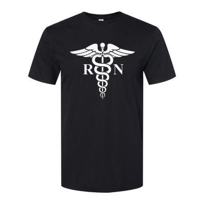 Rn Nurse Caduceus Medical Symbol Nursing Logo Gifts Softstyle® CVC T-Shirt