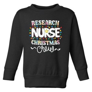 Research Nurse Christmas Crew Clinical Research Nursing Np Vneck Toddler Sweatshirt