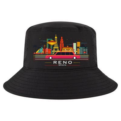 Reno Nevada Cityscape Souvenir Cool Comfort Performance Bucket Hat