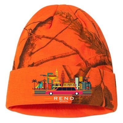 Reno Nevada Cityscape Souvenir Kati Licensed 12" Camo Beanie