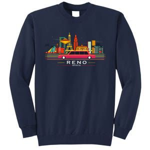 Reno Nevada Cityscape Souvenir Tall Sweatshirt