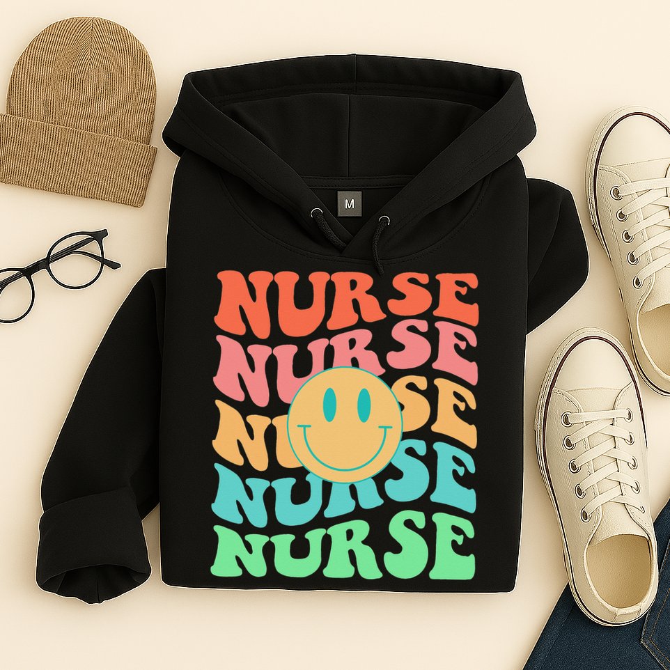 Retro Nurse Colorful Nurse Life Nurse's Day Hoodie