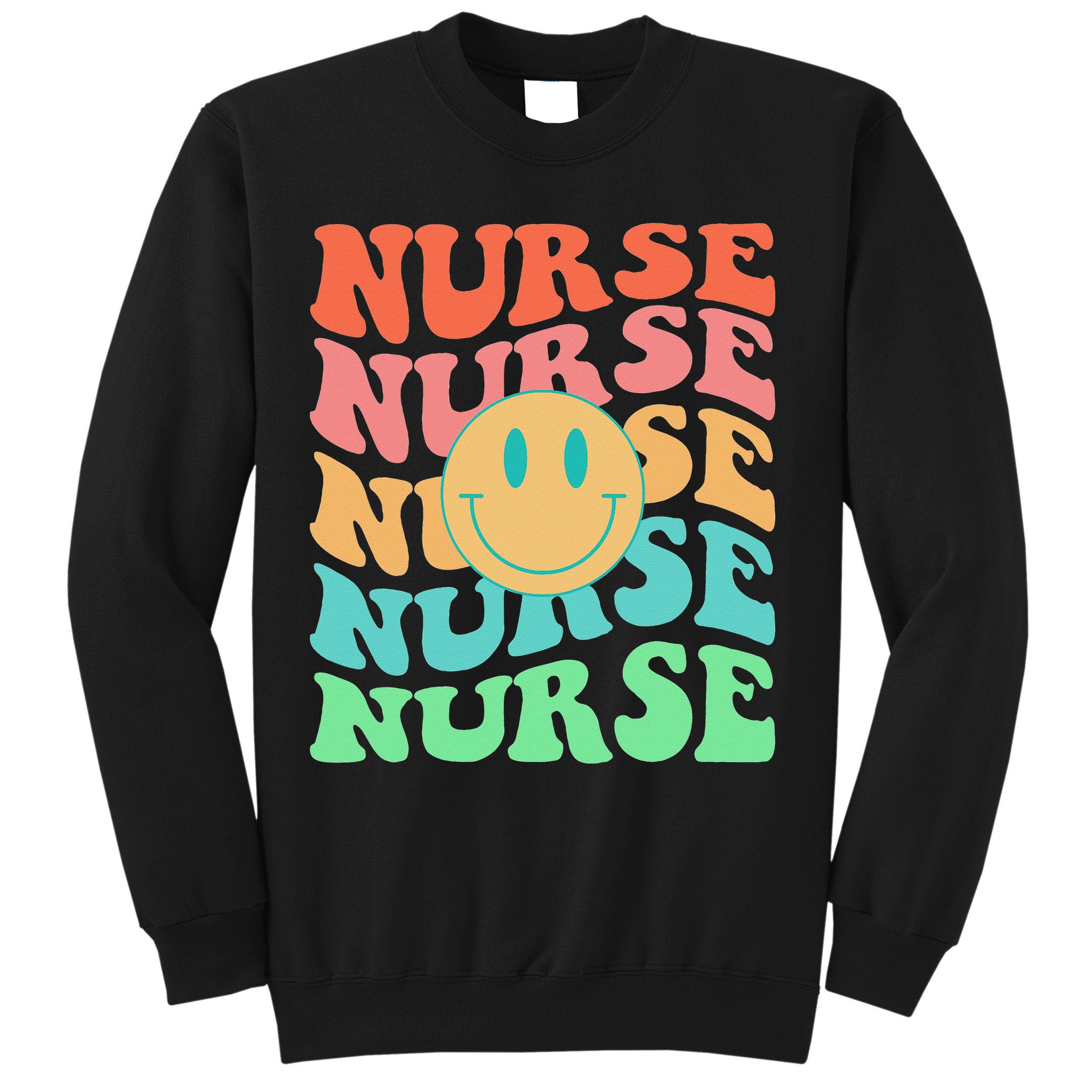 Retro Nurse Colorful Nurse Life Nurse's Day Sweatshirt