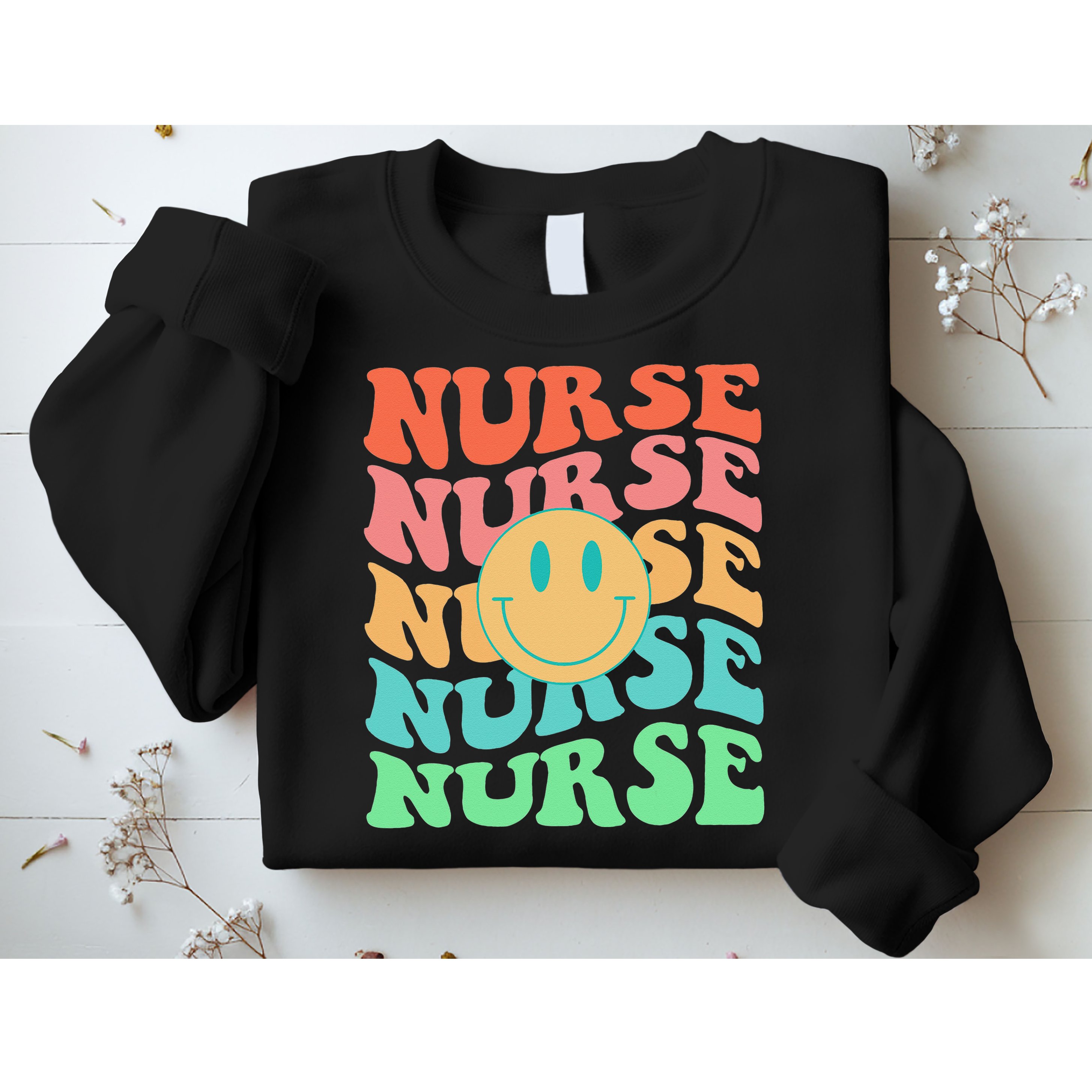 Retro Nurse Colorful Nurse Life Nurse's Day Sweatshirt