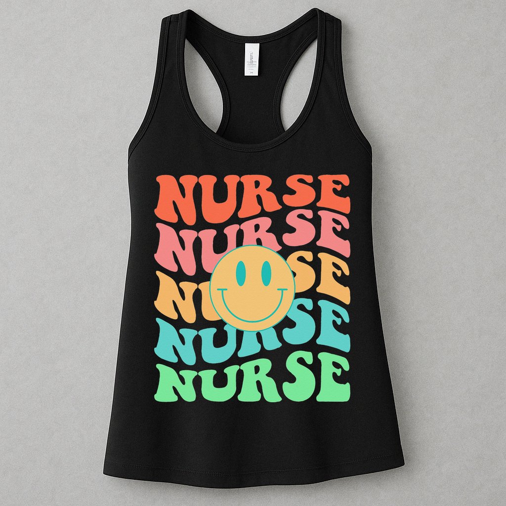Retro Nurse Colorful Nurse Life Nurse's Day Womens Tank Top
