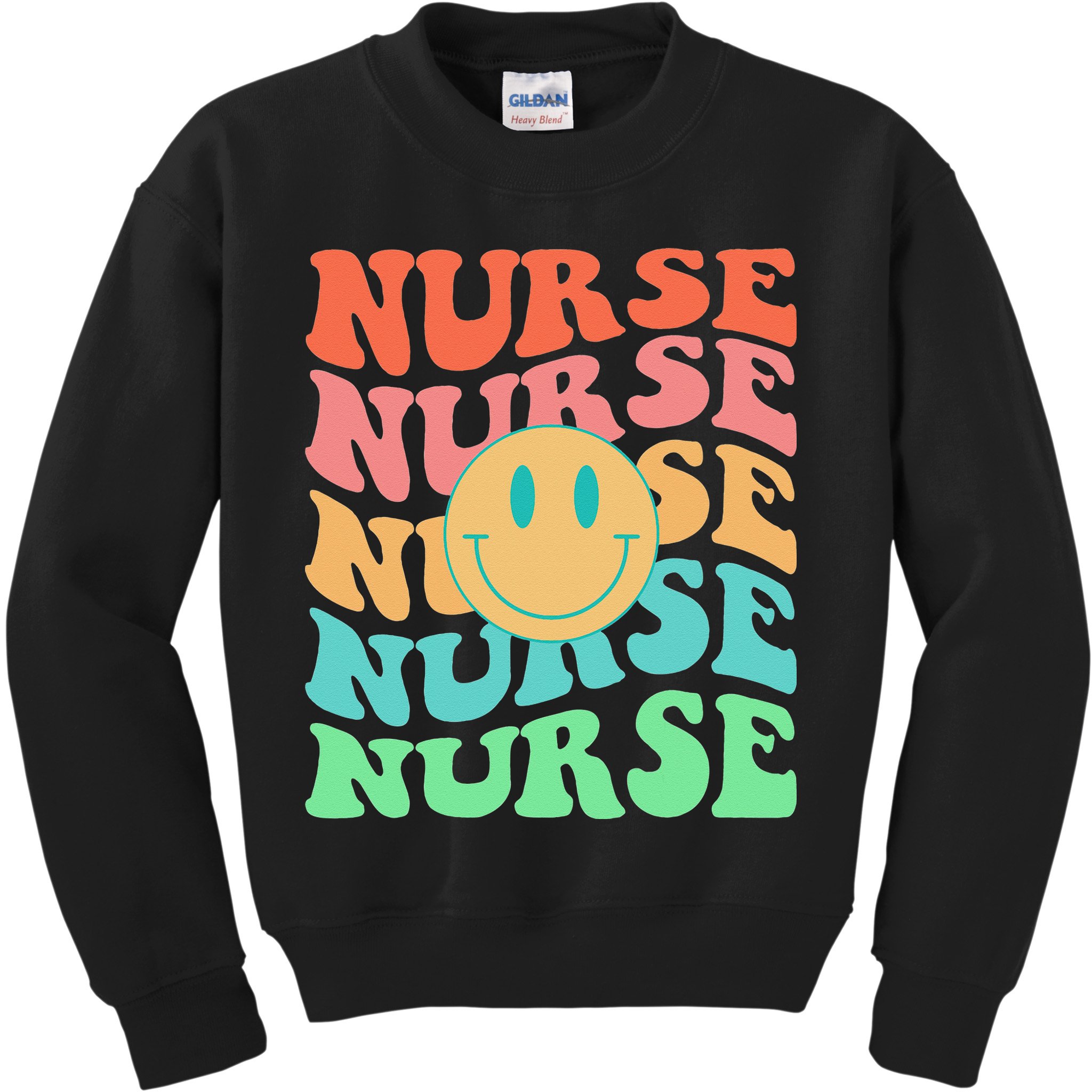 Retro Nurse Colorful Nurse Life Nurse's Day Kids Sweatshirt