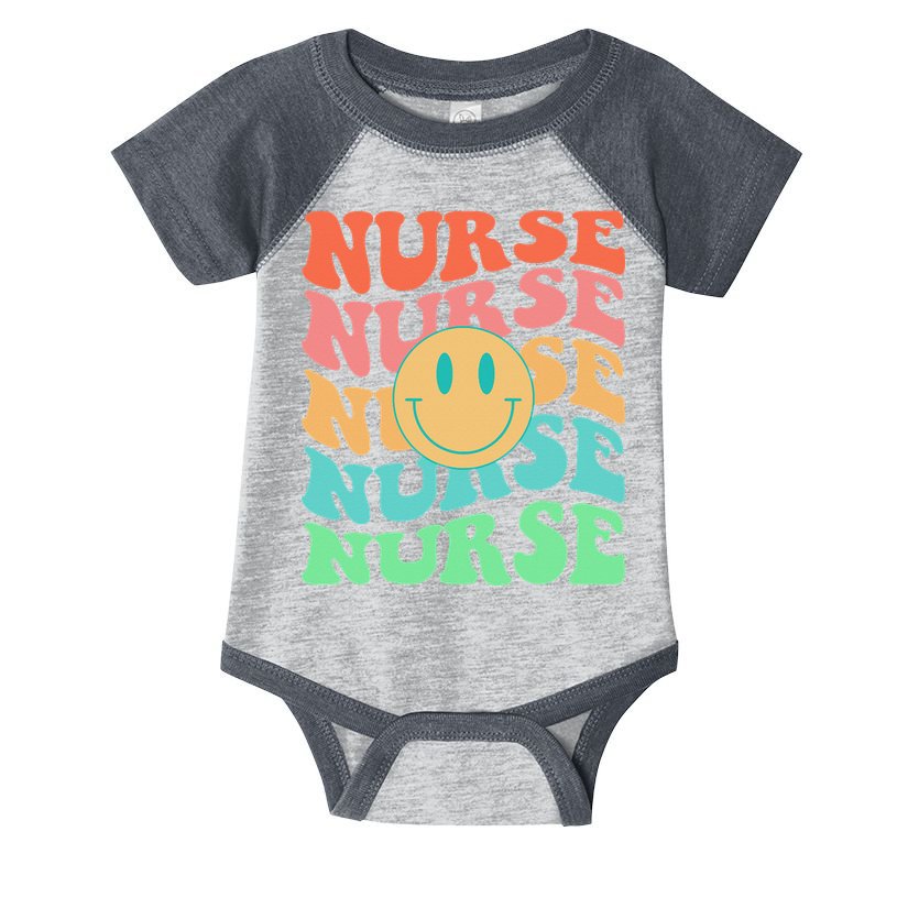 Retro Nurse Colorful Nurse Life Nurse's Day Infant Baby Jersey Bodysuit