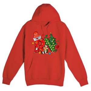 Registered Nurse Christmas Rn Festive Premium Pullover Hoodie