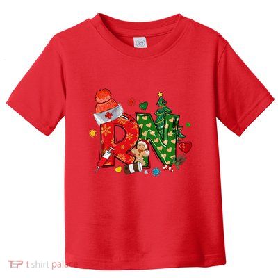 Registered Nurse Christmas Rn Festive Toddler T-Shirt