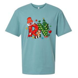 Registered Nurse Christmas Rn Festive Sueded Cloud Jersey T-Shirt