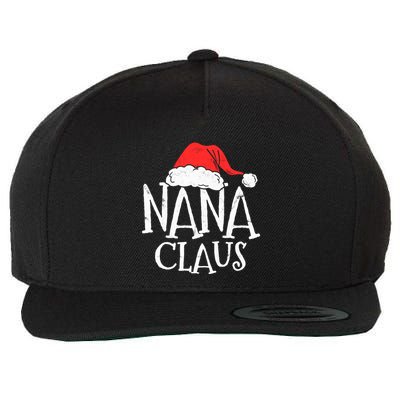 Retro Nana Claus Gift Funny Christmas Santa Costume Grandma Wool Snapback Cap