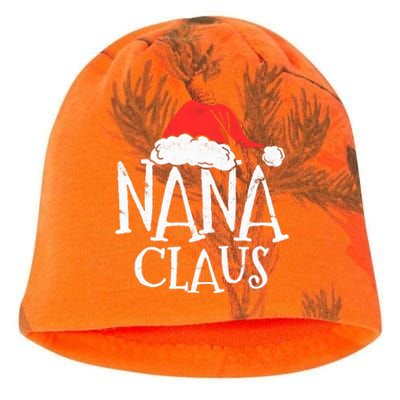 Retro Nana Claus Gift Funny Christmas Santa Costume Grandma Kati - Camo Knit Beanie