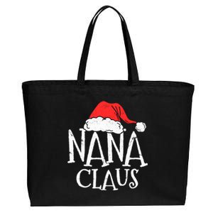 Retro Nana Claus Gift Funny Christmas Santa Costume Grandma Cotton Canvas Jumbo Tote