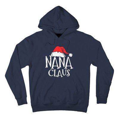 Retro Nana Claus Gift Funny Christmas Santa Costume Grandma Hoodie