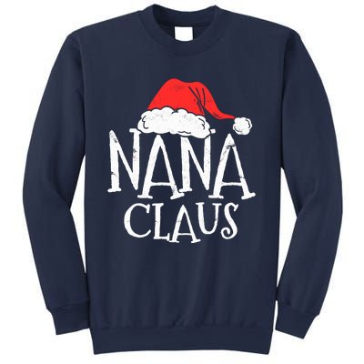 Retro Nana Claus Gift Funny Christmas Santa Costume Grandma Sweatshirt