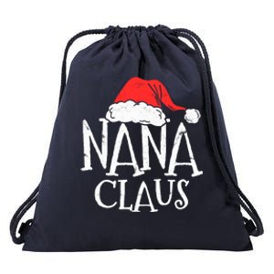 Retro Nana Claus Gift Funny Christmas Santa Costume Grandma Drawstring Bag