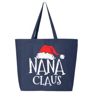 Retro Nana Claus Gift Funny Christmas Santa Costume Grandma 25L Jumbo Tote