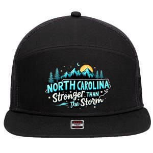 Retro North Carolina Strong Together Pray For North Carolina 7 Panel Mesh Trucker Snapback Hat