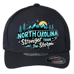 Retro North Carolina Strong Together Pray For North Carolina Flexfit Unipanel Trucker Cap