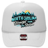 Retro North Carolina Strong Together Pray For North Carolina High Crown Mesh Back Trucker Hat