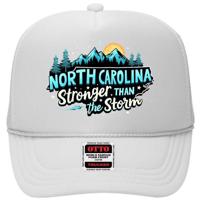 Retro North Carolina Strong Together Pray For North Carolina High Crown Mesh Back Trucker Hat