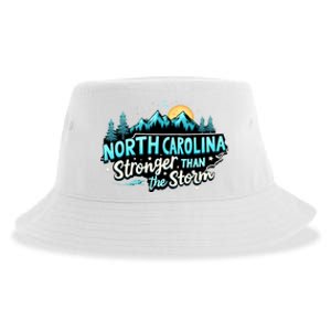 Retro North Carolina Strong Together Pray For North Carolina Sustainable Bucket Hat