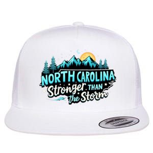 Retro North Carolina Strong Together Pray For North Carolina Flat Bill Trucker Hat