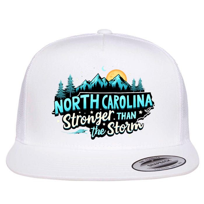 Retro North Carolina Strong Together Pray For North Carolina Flat Bill Trucker Hat