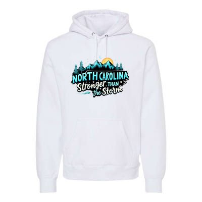 Retro North Carolina Strong Together Pray For North Carolina Premium Hoodie