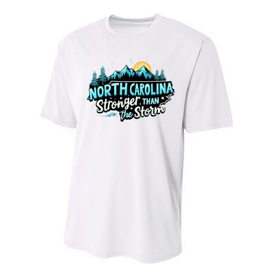 Retro North Carolina Strong Together Pray For North Carolina Performance Sprint T-Shirt