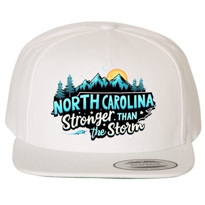 Retro North Carolina Strong Together Pray For North Carolina Wool Snapback Cap