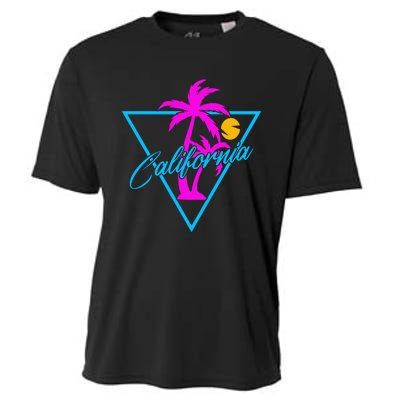 Retro Neon California Graphic Cooling Performance Crew T-Shirt