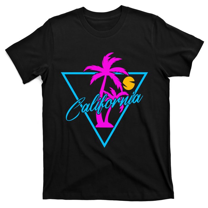 Retro Neon California Graphic T-Shirt