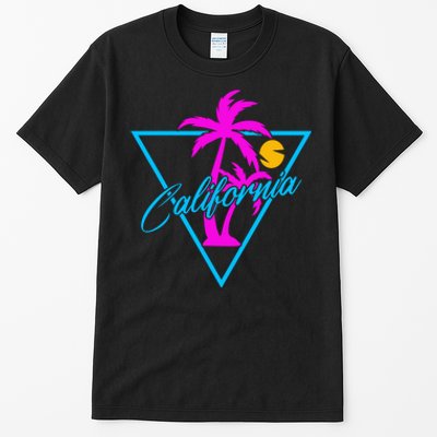 Retro Neon California Graphic Tall T-Shirt