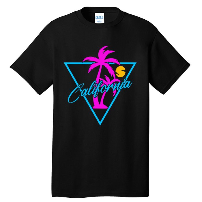 Retro Neon California Graphic Tall T-Shirt