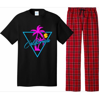 Retro Neon California Graphic Pajama Set