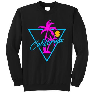 Retro Neon California Graphic Tall Sweatshirt