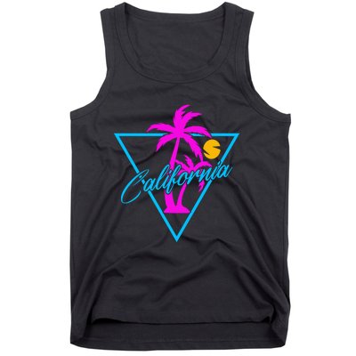 Retro Neon California Graphic Tank Top