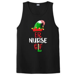 Rn Nursing Christmas Er Icu Picu Elf Nurse Xmas Gift PosiCharge Competitor Tank