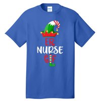 Rn Nursing Christmas Er Icu Picu Elf Nurse Xmas Gift Tall T-Shirt