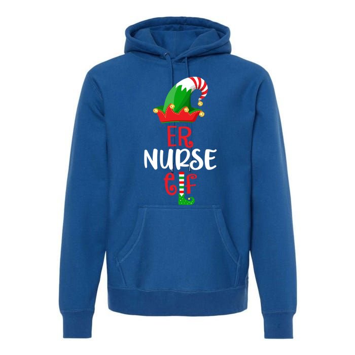 Rn Nursing Christmas Er Icu Picu Elf Nurse Xmas Gift Premium Hoodie