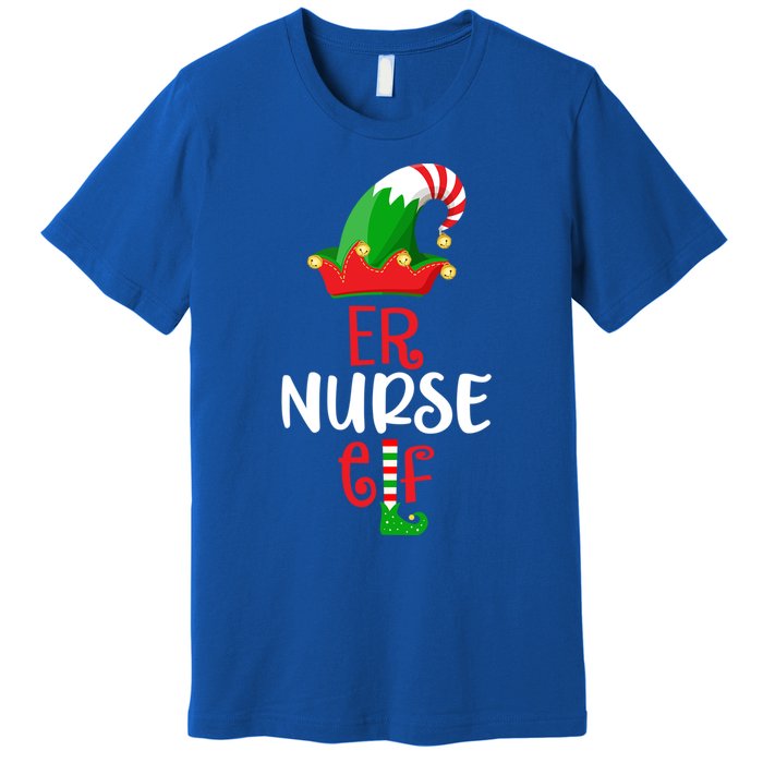 Rn Nursing Christmas Er Icu Picu Elf Nurse Xmas Gift Premium T-Shirt