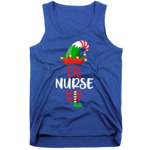 Rn Nursing Christmas Er Icu Picu Elf Nurse Xmas Gift Tank Top