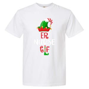 Rn Nursing Christmas Er Icu Picu Elf Nurse Xmas Gift Garment-Dyed Heavyweight T-Shirt